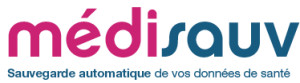 logo médisauv, la sauvegarde automatique de vos données de santé